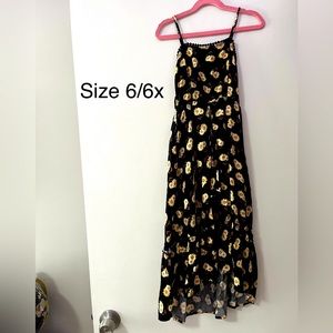 Maxi dress with shorts size 6/6x